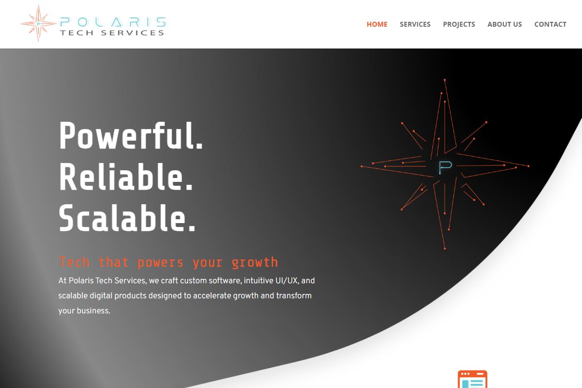 Polaris Tech Services website